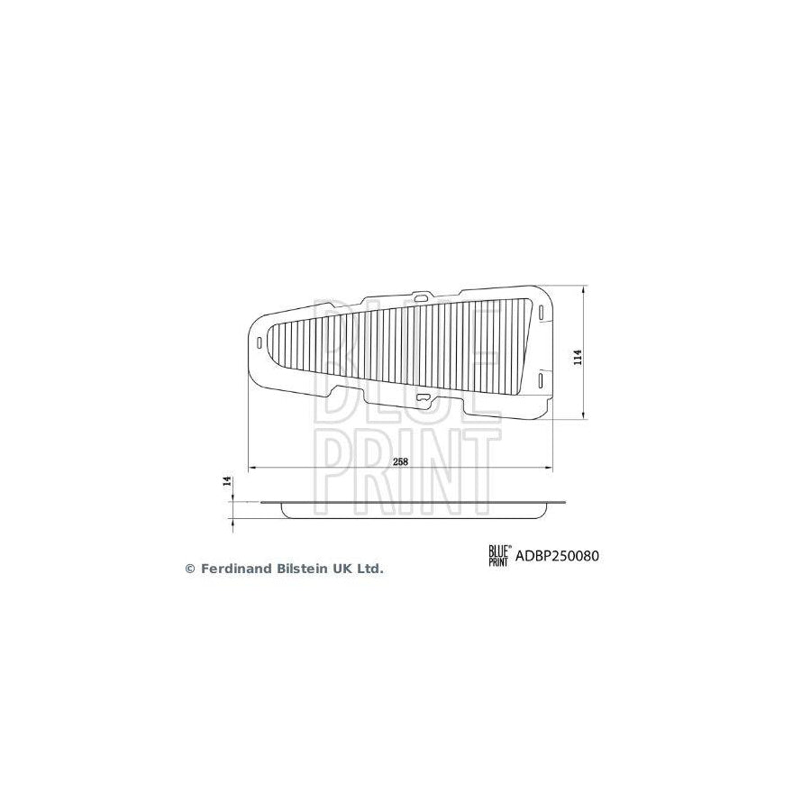 Blue Print Adbp250080 Pollen Filter for Lexus Es VII (Xz10)