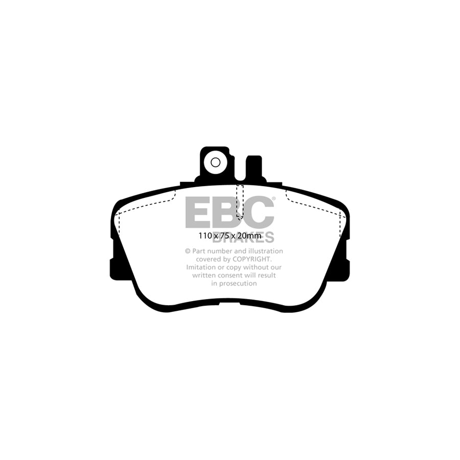 EBC DP2962 Mercedes-Benz W202 Greenstuff Front Brake Pads - ATE Caliper 2 | ML Performance UK Car Parts