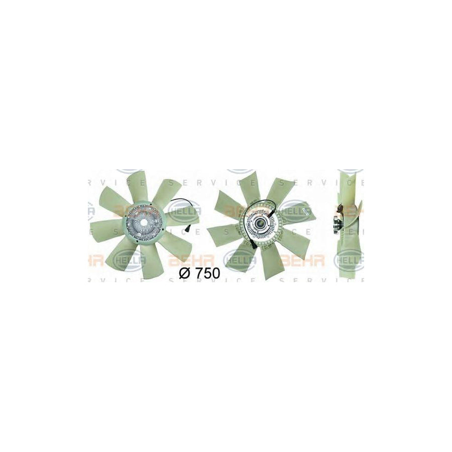 Hella 8MV 376 730-081 Fan, Radiator