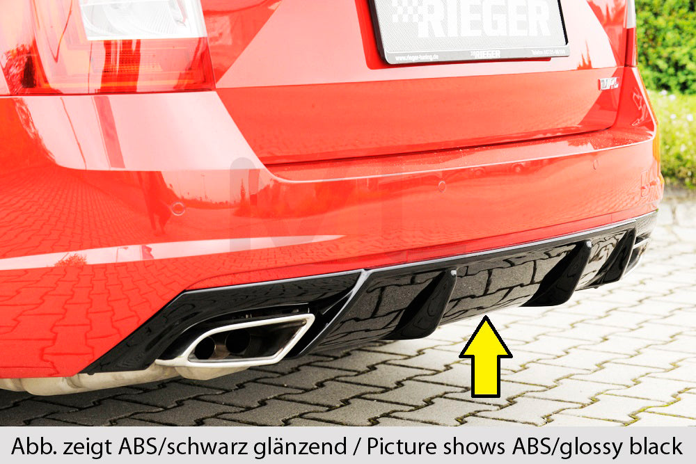 Rieger 00099257 Skoda 5E Octavia RS Rear Diffuser 1 | ML Performance UK Car Parts