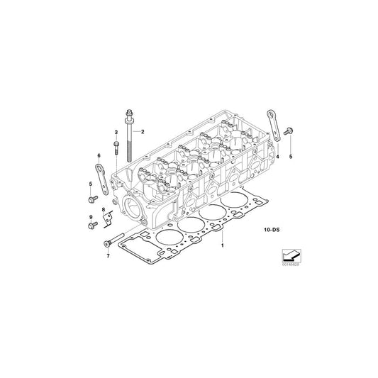 Genuine BMW 11127796529 E65 Cylinder Head Gasket Asbestos-Free 2-LOCH (Inc. 745d)