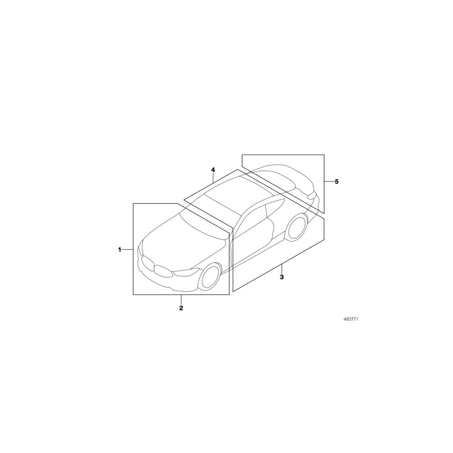 Genuine BMW 71246894051 G15 Label "Tire Pressure" (Inc. M850iX)