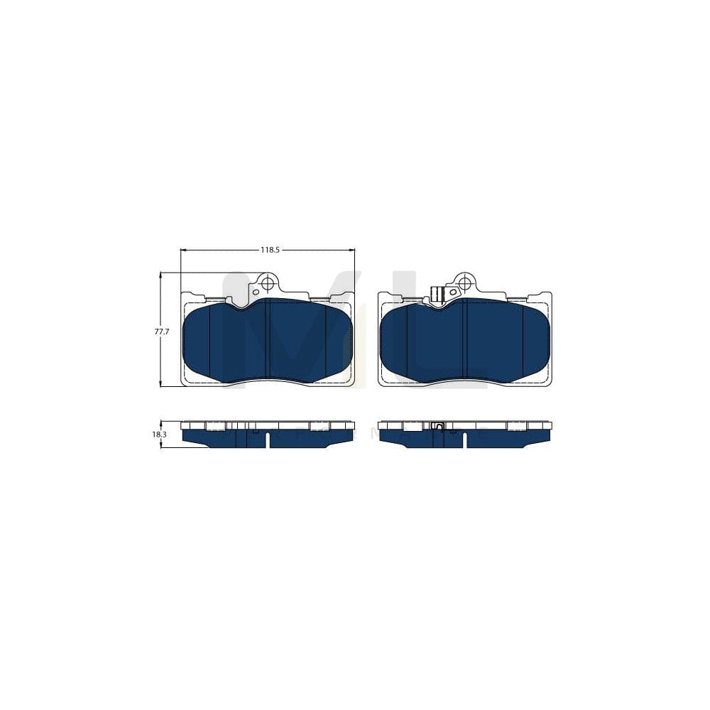 TRW Gdb3398Bte Brake Pad Set With Acoustic Wear Warning