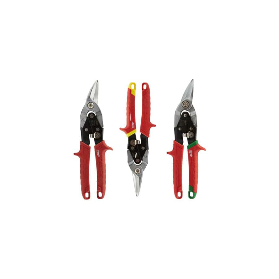 Milwaukee Hand Tools MHT48224533 Metal Aviation Snips Set, 3 Piece