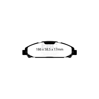 EBC DP43039R Ford Mustang Yellowstuff Front Brake Pads 2 | ML Performance UK Car Parts