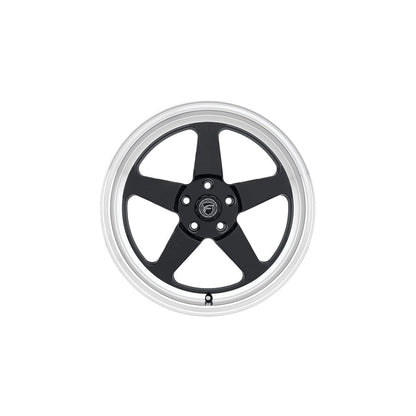 Forgestar F0917C063N26 17x5 D5 Drag Standard 5x120.65 ET-26 BS2 Gloss Black Machined Drag Racing Wheel