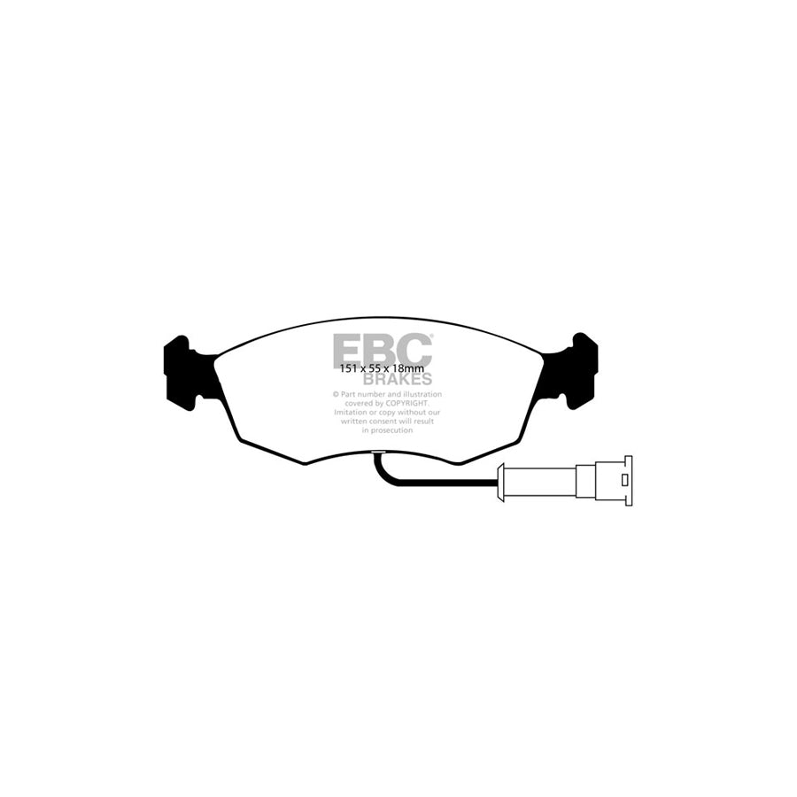 EBC PD11KF933 Ford Greenstuff Front Brake Pad & GD Disc Kit 2 | ML Performance UK Car Parts