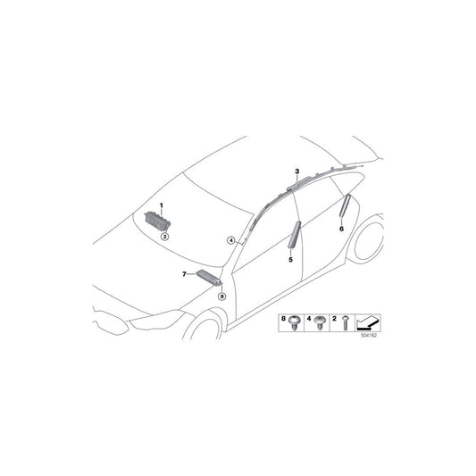 Genuine BMW 72127486332 F44 Side Airbag, Front Right Seat (Inc. M235iX, 218i & 228iX)