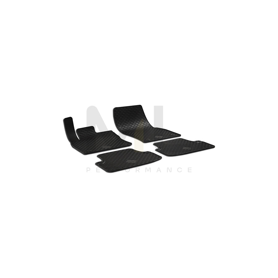 WALSER Tailored 50794 Floor mat set for SEAT Ateca (KH7) Elastomer, Front and Rear, Quantity: 4, Black