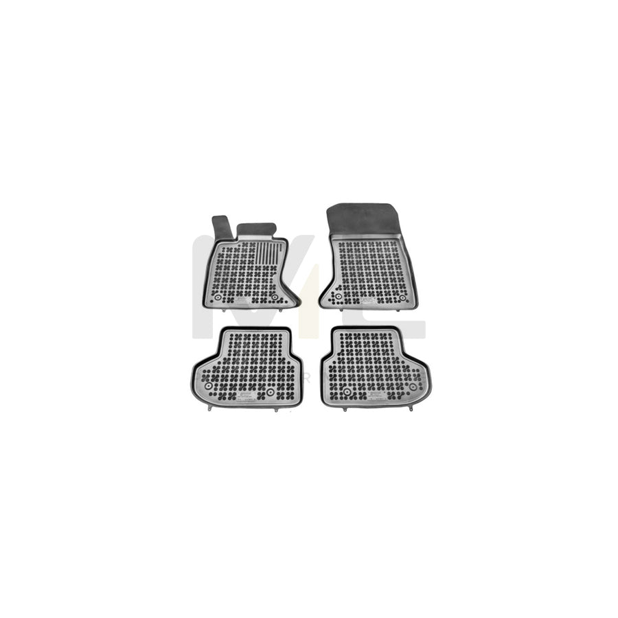 REZAW PLAST Tailored 200717 Floor mat set for BMW 5 Series Elastomer, Front and Rear, Quantity: 4, Black