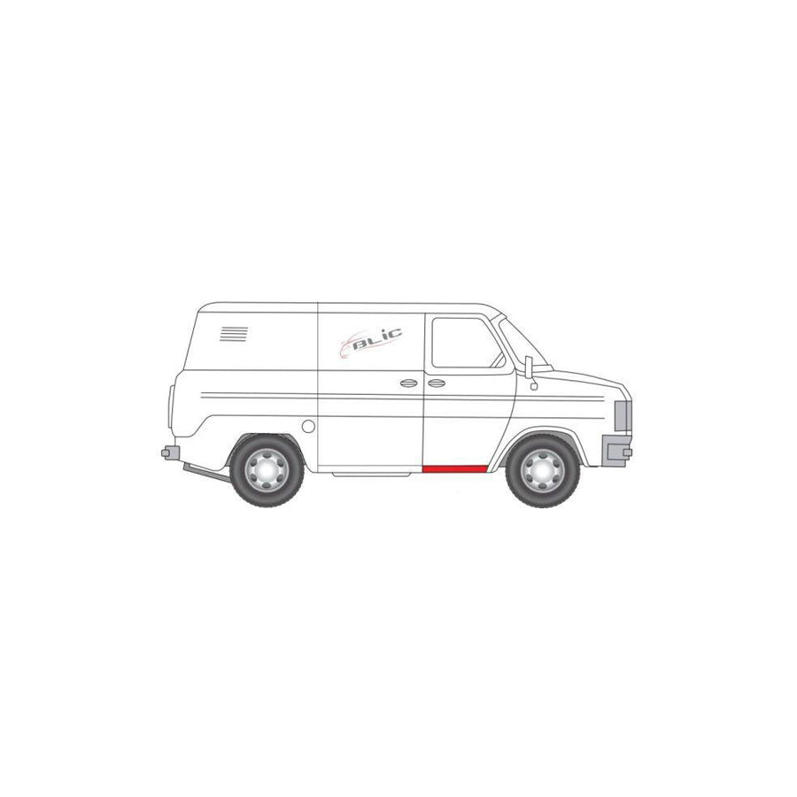 Blic 6601-01-5024807P Repair Panel For Opel Corsa D Hatchback (S07)