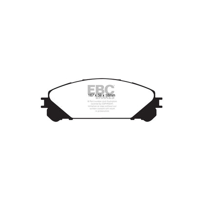 EBC DP41837R Lexus Toyota Yellowstuff Front Brake Pads - Akebono Caliper 2 | ML Performance UK Car Parts