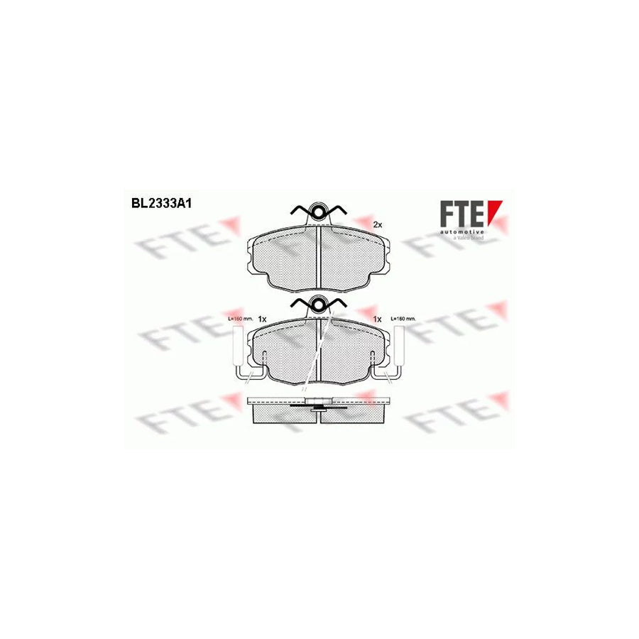 FTE Bl2333A1 Brake Pad Set