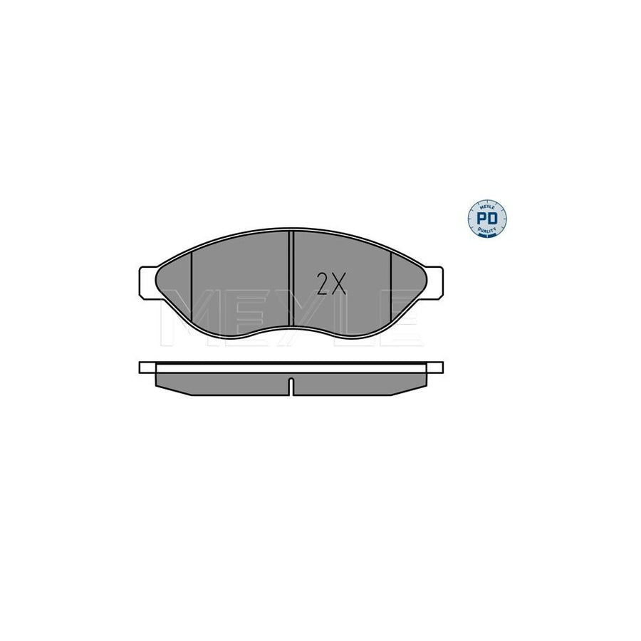 Meyle 025 244 6819-1/Pd Brake Pad Set