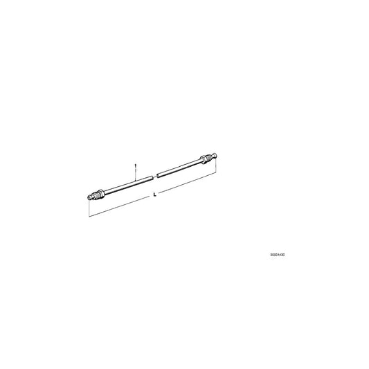 Genuine BMW 34326755689 E36 E32 Pipe M10/M10-3170MM (Inc. 528i, 1802 & 1800tiSA)