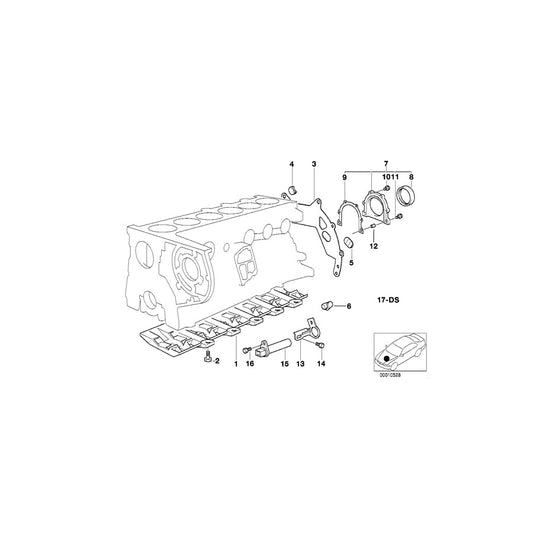 Genuine BMW 11141722774 E38 E53 E34 Cover (Inc. 530d, 525tds & X5 3.0d)