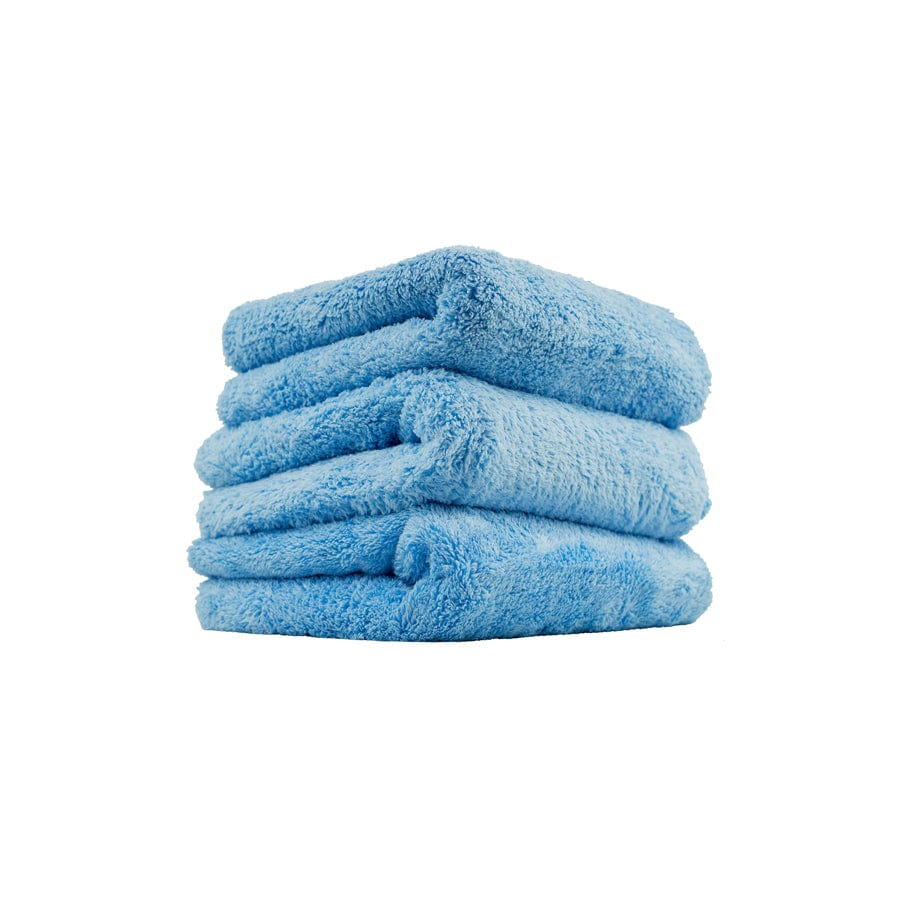 Chemical Guys Happy Ending Edgeless Microfiber Towels, 16"x16" (3 Pack) Blue