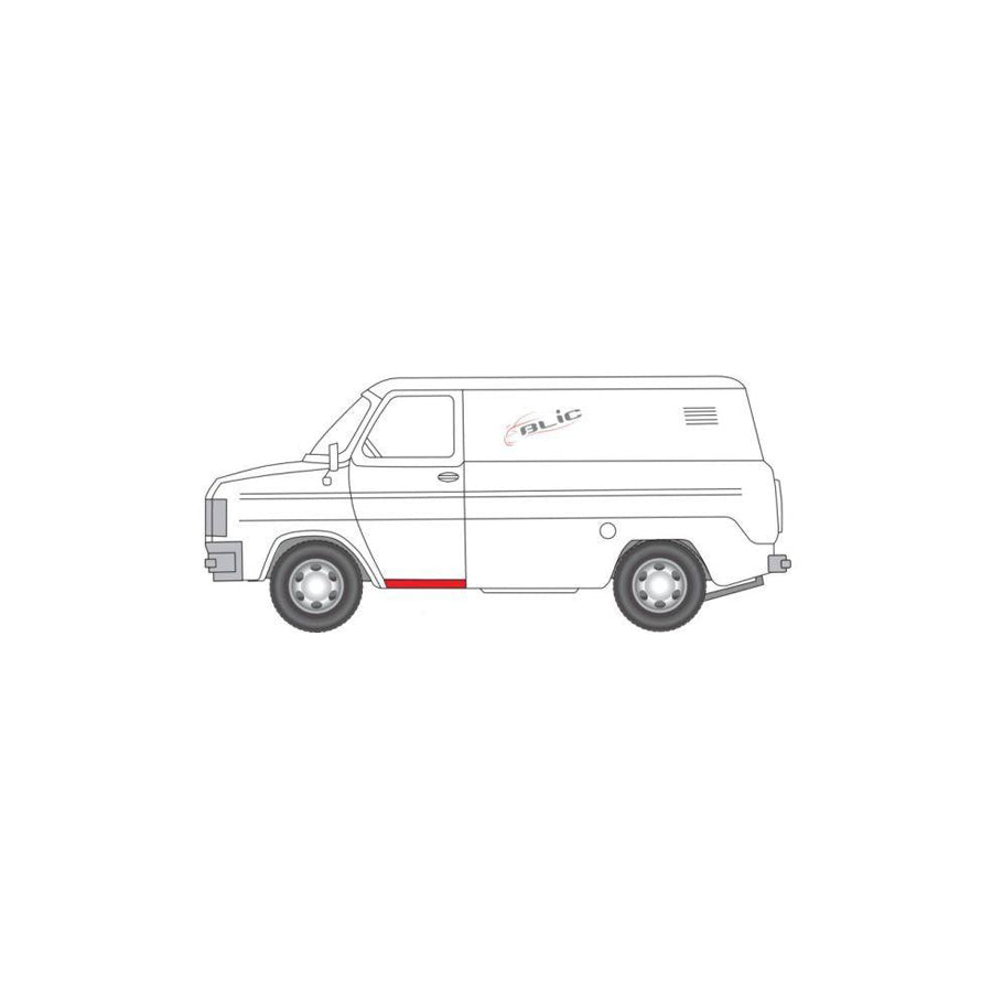 Blic 6601-01-5024804P Repair Panel For Opel Corsa D Hatchback (S07)