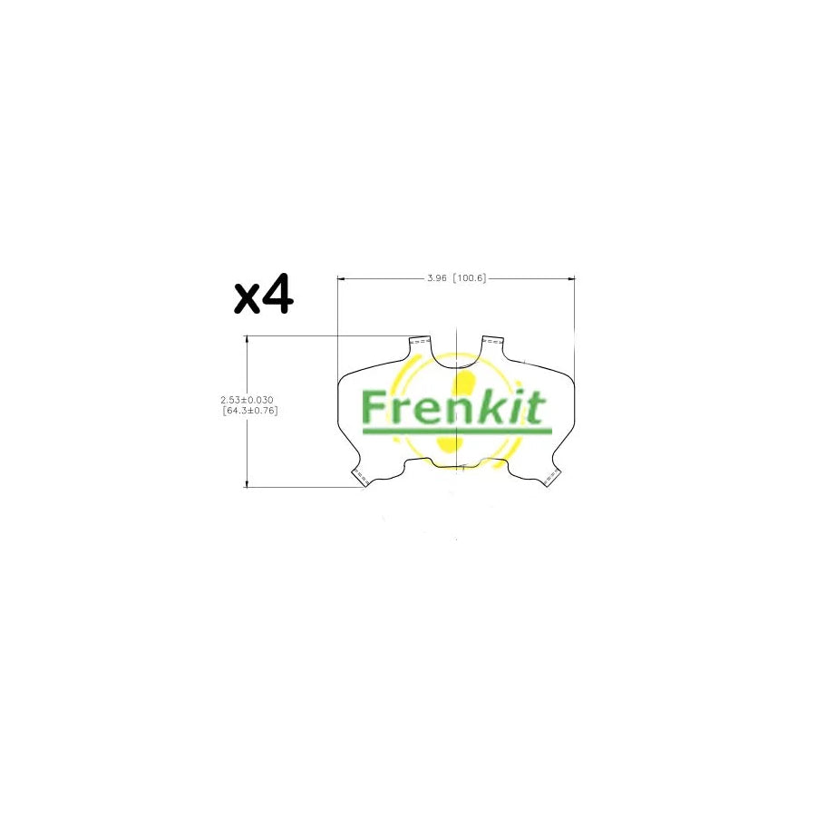 Frenkit 940517 Anti-Squeal Foil, Brake Pad (Back Plate)