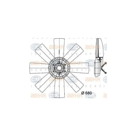Hella 8MV 376 731-321 Fan, Radiator