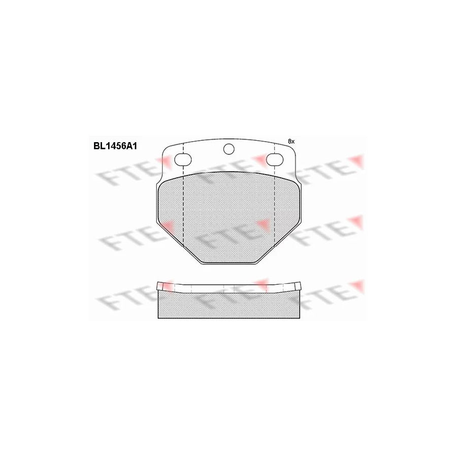 FTE Bl1456A1 Brake Pad Set