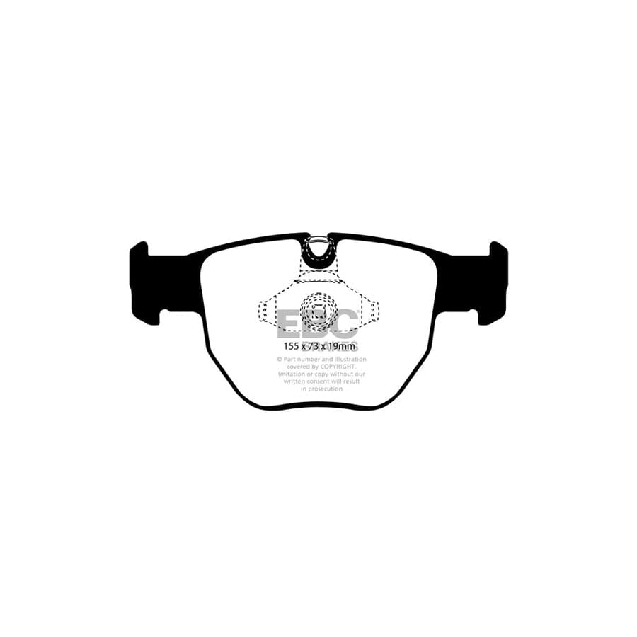 EBC PD01KF813 Land Rover Range Rover Greenstuff Front Brake Pad & Plain Disc Kit  - ATE Caliper 2 | ML Performance UK Car Parts