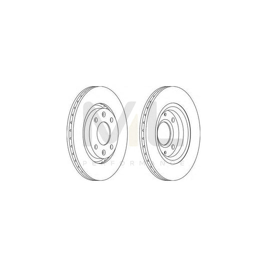 Ferodo DDF1140C-1 Brake Disc Vented, Coated  - Pair