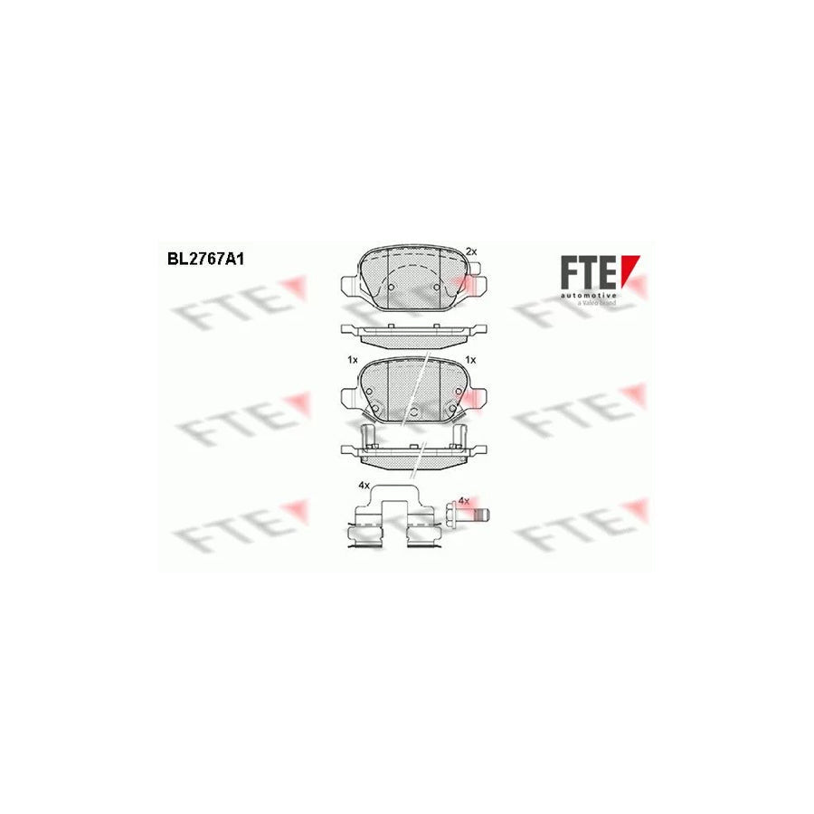 FTE 9010974 Brake Pad Set for Fiat Panda III Hatchback (312, 319)