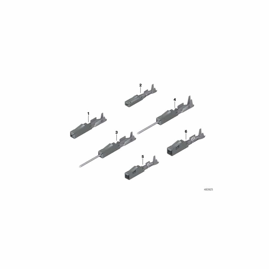 Genuine BMW 12527522387 E84 E61 F32 Socket Terminal Mqs1.2 0,35-0,5mm² SN (Inc. 525d, & 535iX)
