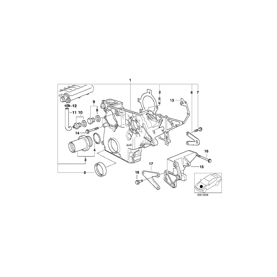 Genuine BMW 11142247080 E39 E38 E36 Connector M20X1,5 (Inc. 525tds, 725tds & 325td)