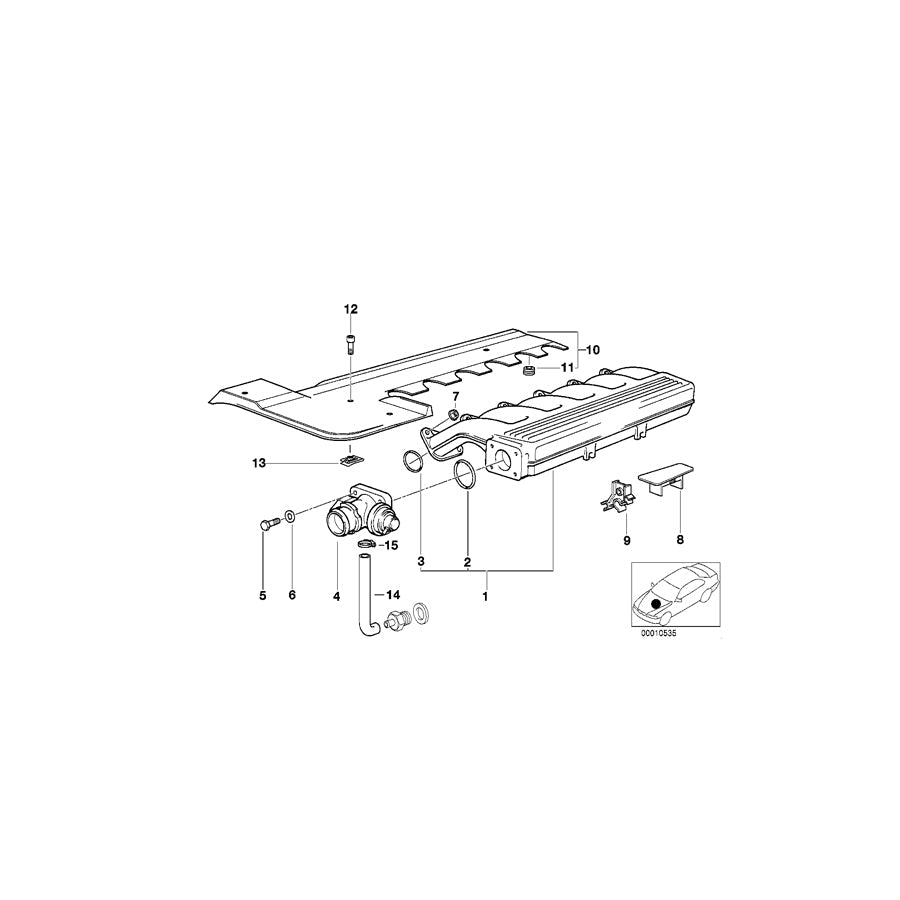 Genuine BMW 11142246712 E39 E38 E36 Cover (Inc. 325tds, 525tds & 325td)