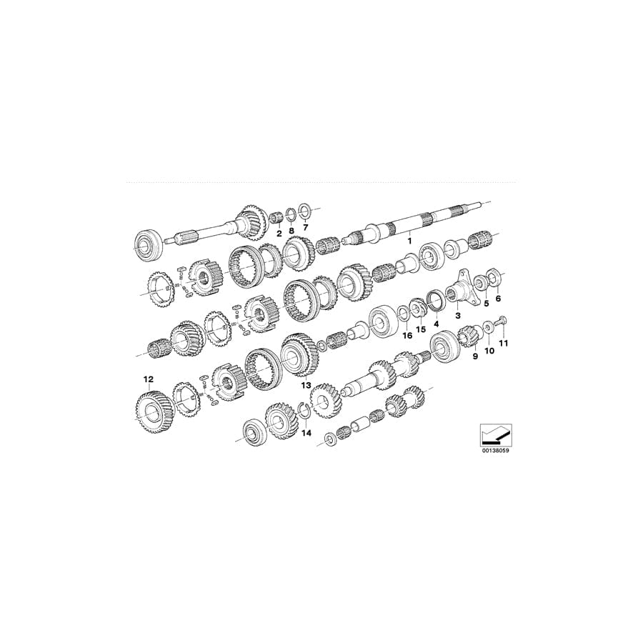 Genuine BMW 23221228146 E34 E28 Snap Ring 42,5X1,75 (Inc. E30 M3 & M6)