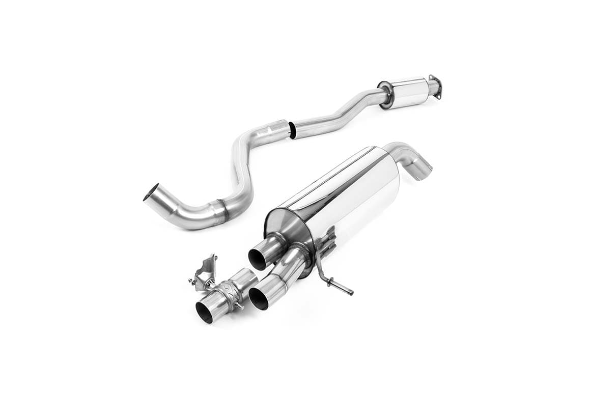 MillTek SSXHY160 Hyundai i20 Resonated OPF/GPF Back System with GT-90 Titanium Trims - ECE Approved