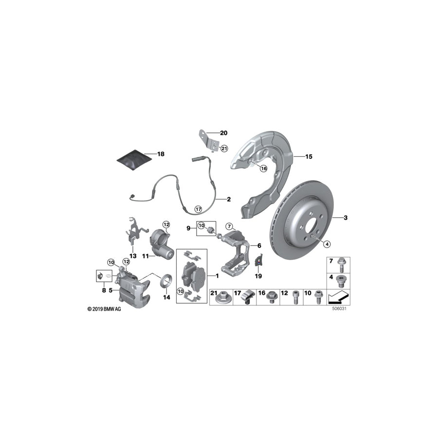 Genuine BMW 34356890704 G20 G21 G29 Holder (Inc. 330dX, 330iX & 320d)