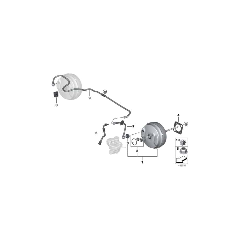 Genuine BMW 34336874526 G30 G31 Repair Kit Power Brake Unit (Inc. 530eX, 530e & 520dX)