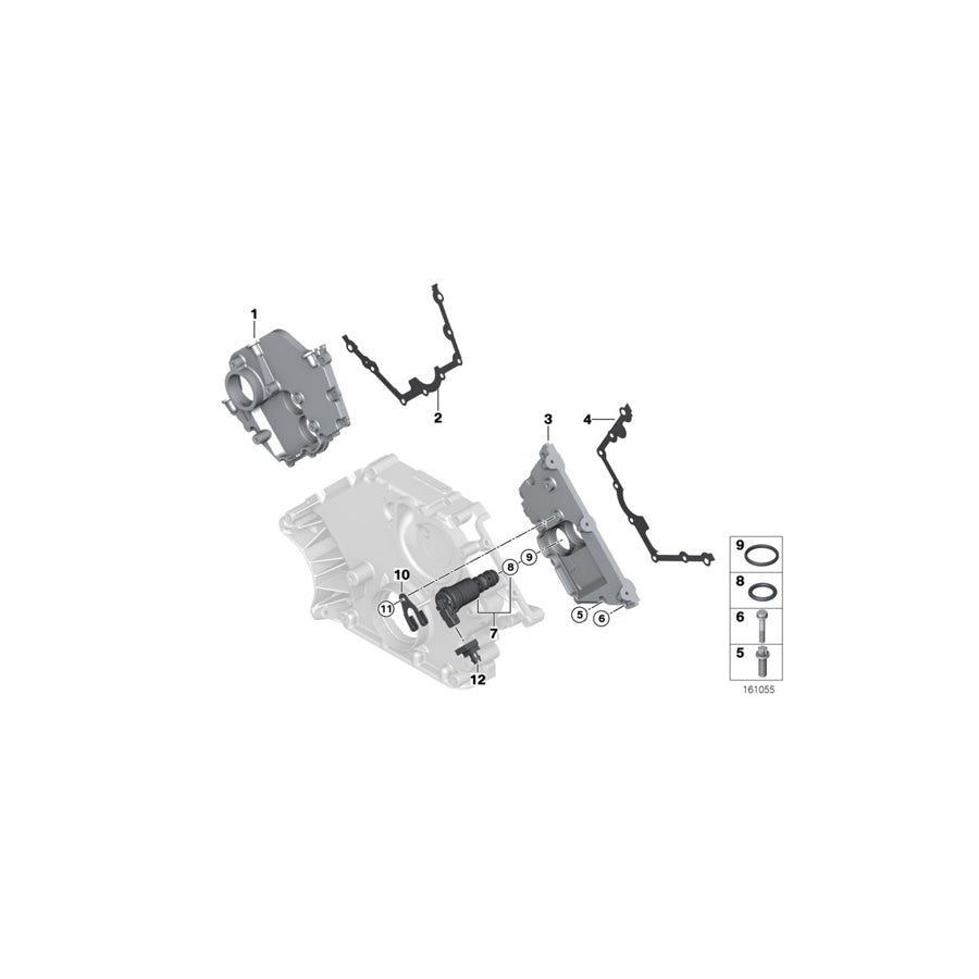Genuine BMW 11367530545 E65 E53 E66 Stud Bolt (Inc. AlpinaB7, 745Li & X5 4.8is)