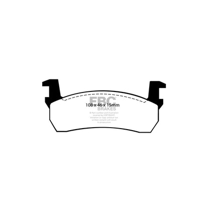 EBC DP484 Nissan Ultimax Front Brake Pads (Inc. Figaro & Micra K10) 2 | ML Performance UK Car Parts