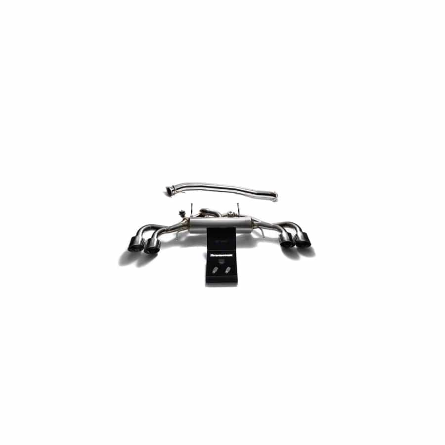 Armytrix NI35S-AF NI35S-QS12C Valvetronic 90mm Exhaust System w/Race Y-Pipe & Nissan GT-R R35 2009-2021 with Quad Chrome 5"