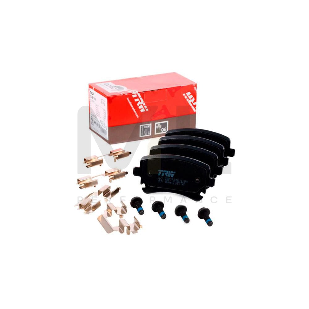 TRW Cotec Gdb1516 Brake Pad Set Not Prepared For Wear Indicator, With Brake Caliper Screws, With Accessories