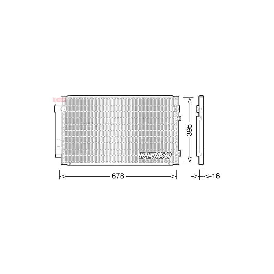 DENSO DCN51012 Air Conditioning Condenser for Lexus Gs II (S16)
