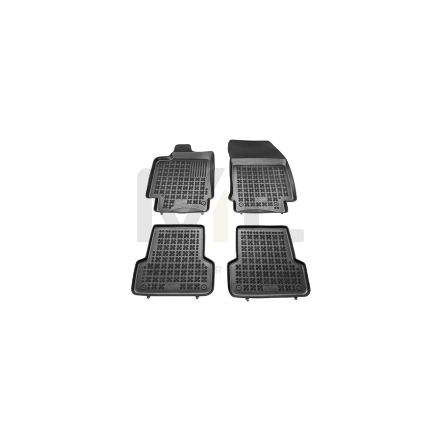 REZAW PLAST Tailored 201905 Floor mat set for RENAULT Laguna III Hatchback (BT) Elastomer, Front and Rear, Quantity: 4, Black