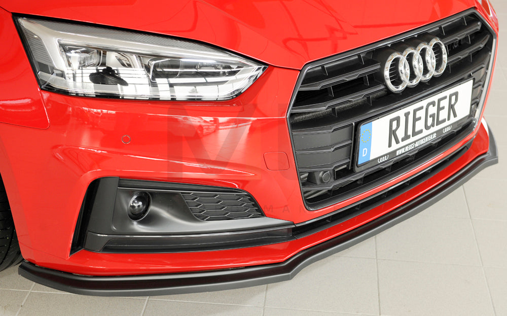Rieger 00055485 Audi B9 F5 Front Splitter (A5 & S5) 2 | ML Performance UK Car Parts