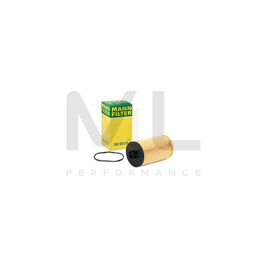MANN-FILTER HU 931/5 x Oil Filter with seal, Filter Insert