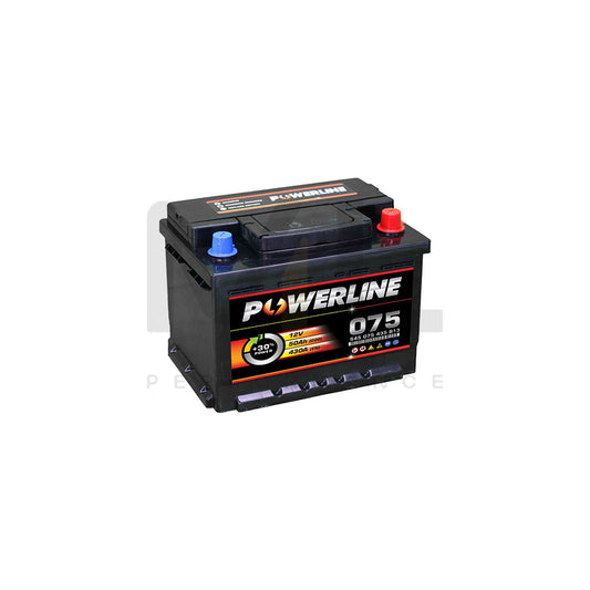 Powerline 075 Car Battery 12V