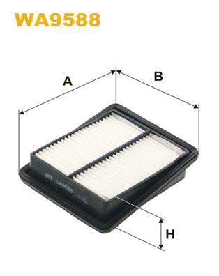 WIX Filters WA9588 Air Filter For Honda Jazz Hatchback (Gd, Ge3, Ge2)