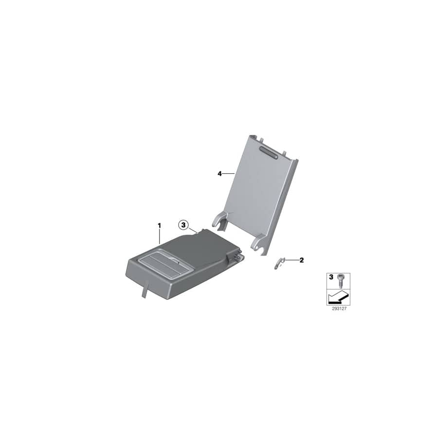 Genuine BMW 52207311341 F36 F34 F30 Rear Center Armrest Covers VENETOBEIGE (Inc. 440i, 320iX & 330d)