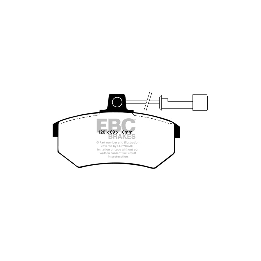 EBC DP486/2 Audi Chery Dr Ultimax Front Brake Pads - Girling/TRW/Akebono Caliper 2 | ML Performance UK Car Parts