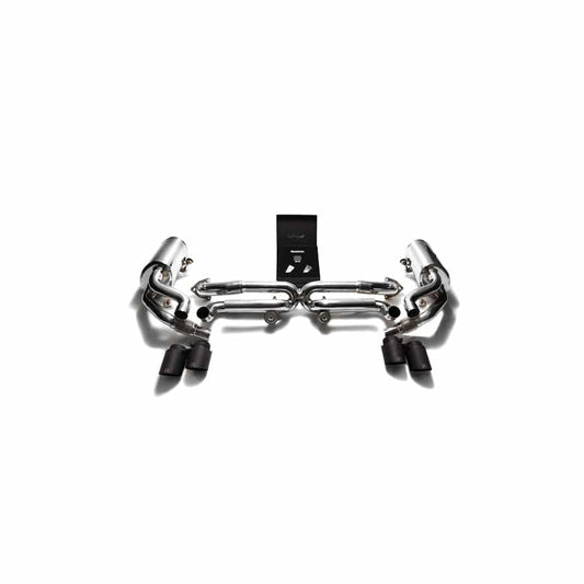 Armytrix P91N1-QS27M Valvetronic Exhaust System Porsche 991 Carrera | S 2012-2016 with Quad Matte Black 3.5"