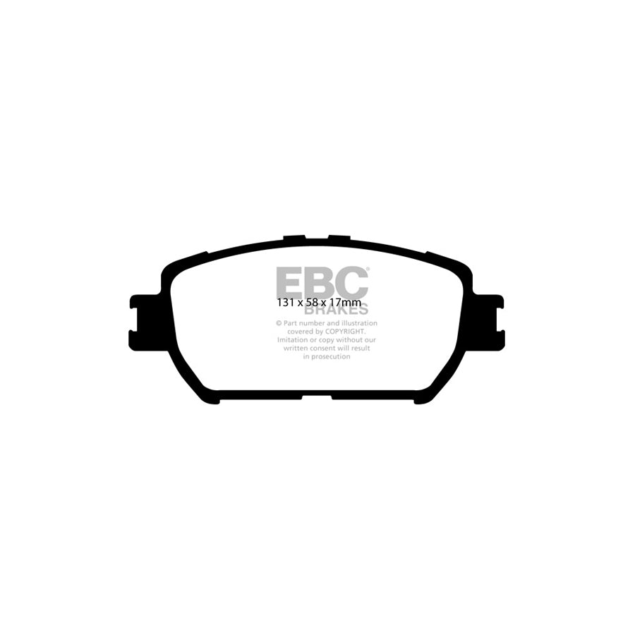 EBC PD01KF1450 Toyota Camry Greenstuff Front Brake Pad & Plain Disc Kit  2 | ML Performance UK Car Parts
