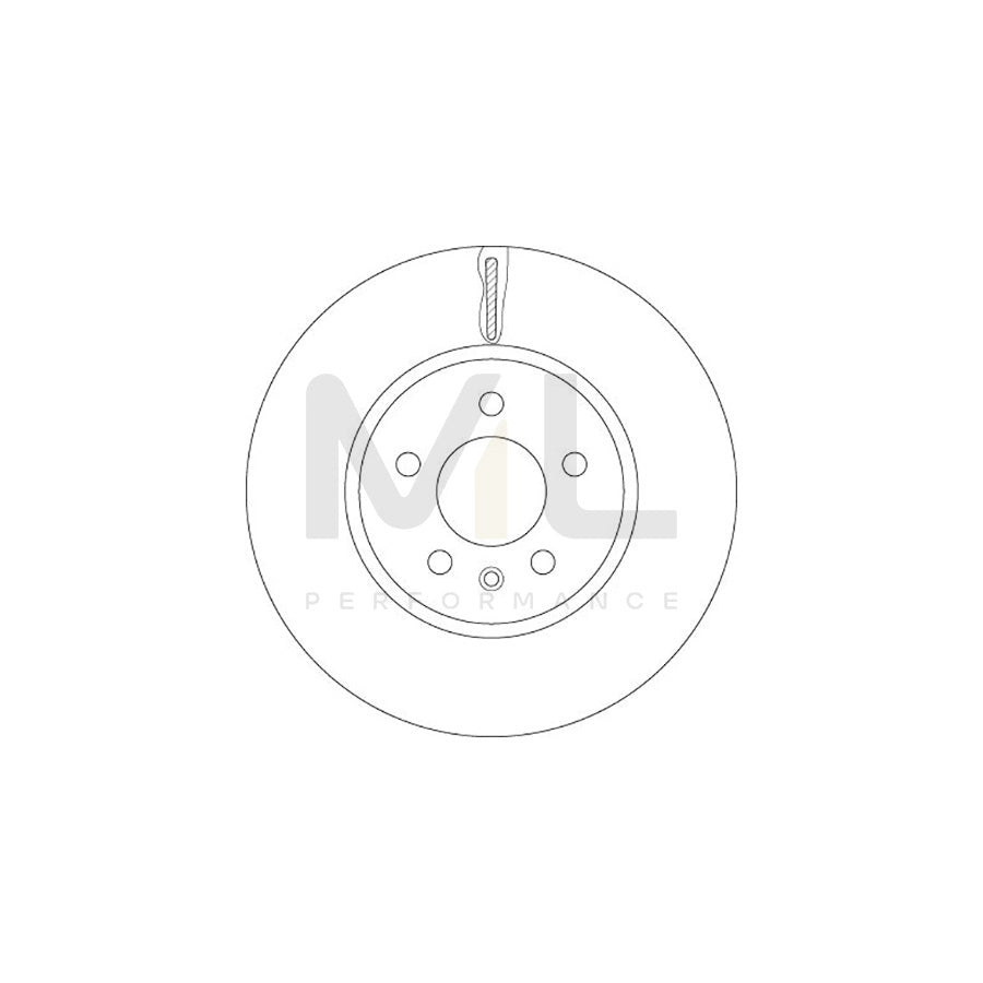 TRW DF6260 Brake Disc Vented, Painted  - 1 piece